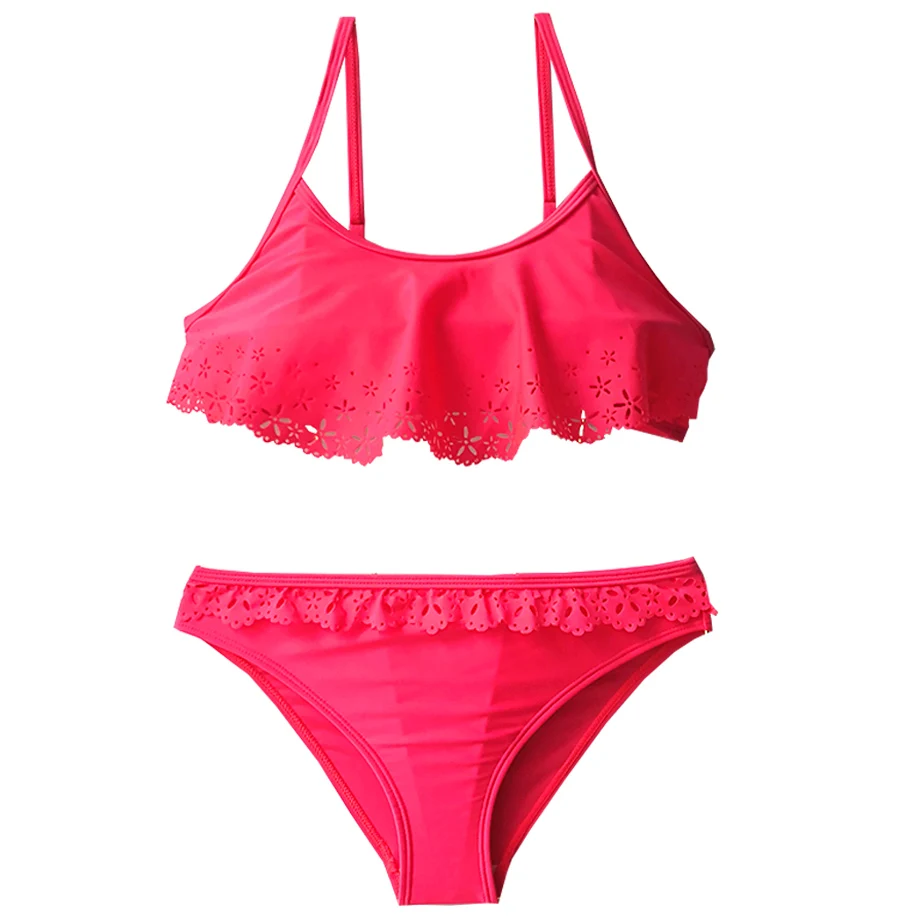 Комплект бикини для девочек подростков детский купальник Falbala детские От 5 до 14