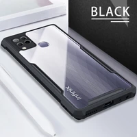 Transparent Acrylic Armor Shockproof Case For Infinix Hot 10S TPU Bumper Protective Back Cover For Hot Lite Play Note Pro