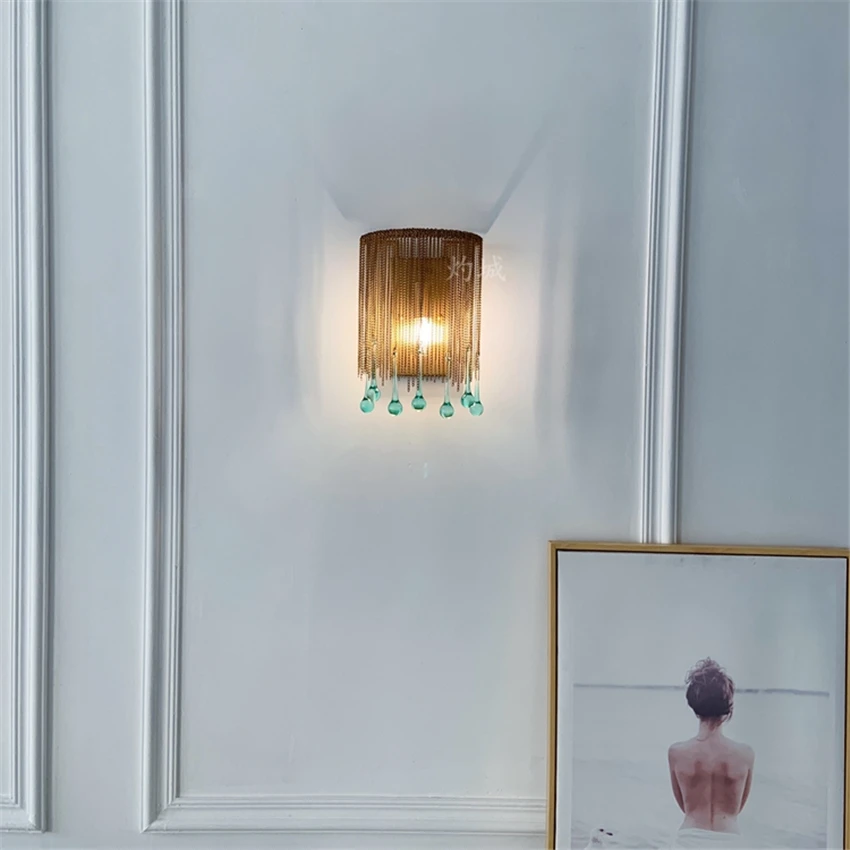 Американские Настенные светильники в стиле ретро современные роскошные