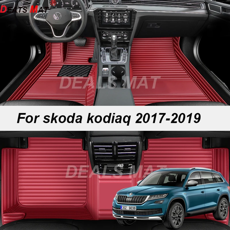 

Автомобильные коврики с карманами, напольные коврики, коврики для skoda kodiaq 2017 2018 2019, аксессуары