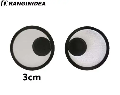 Cartoon Eyes Smiling Face Leather Sticker Is Suitable For The Mobile Phone Is Suitable For Female Bag Men's Bags On The Back