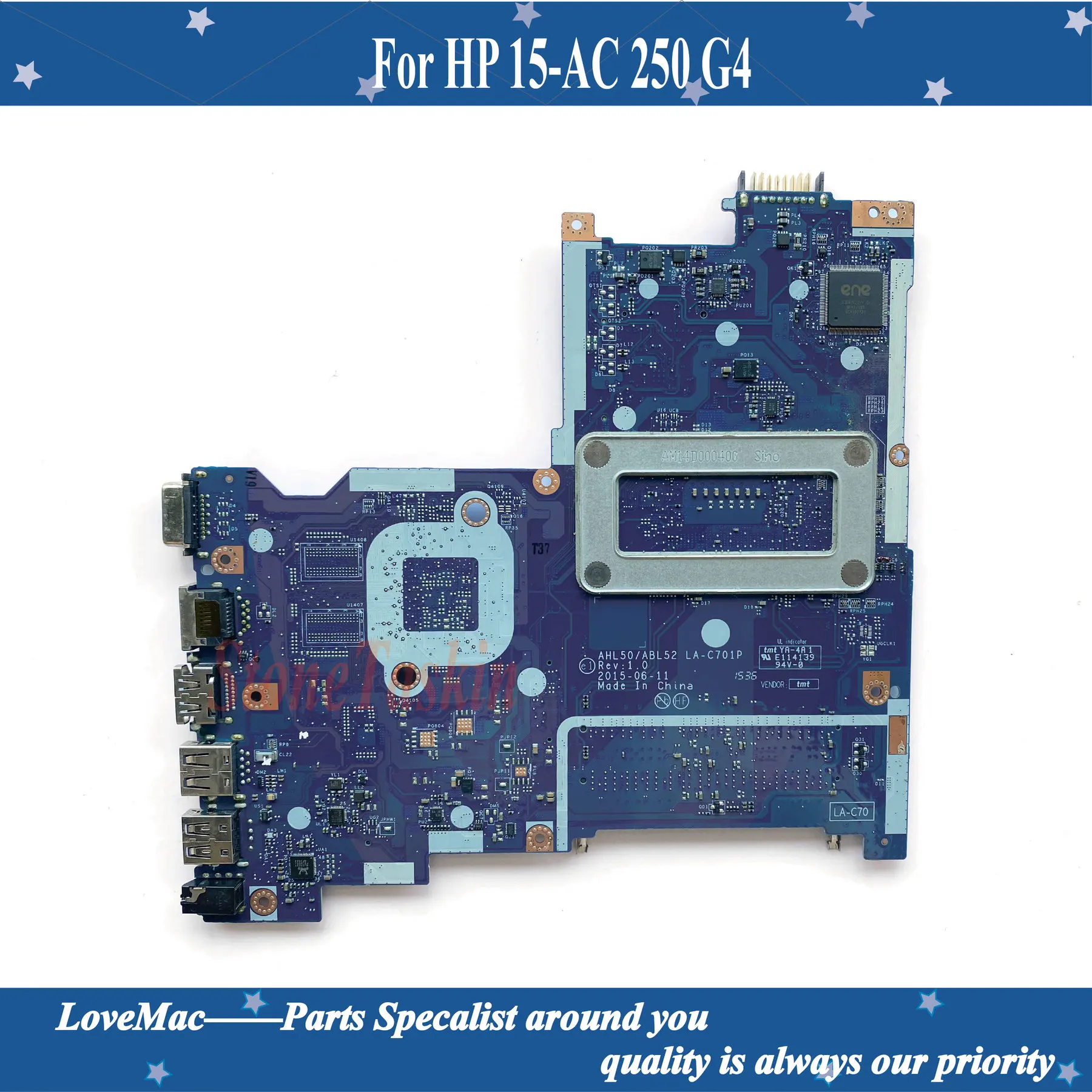 Высокое качество 816435-601 для HP 15-AC 250 G4 Материнская плата ноутбука AHL50/ABL52 LA-C701P SR1EK