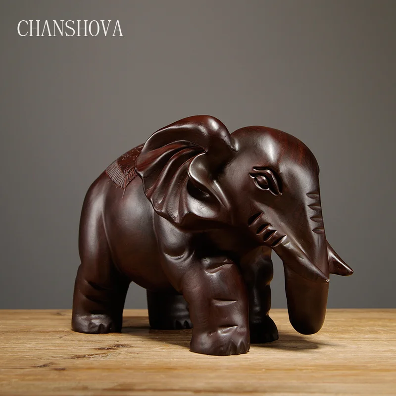CHANSHOVA деревянный слон украшения из массива дерева красного мебель ремесла для