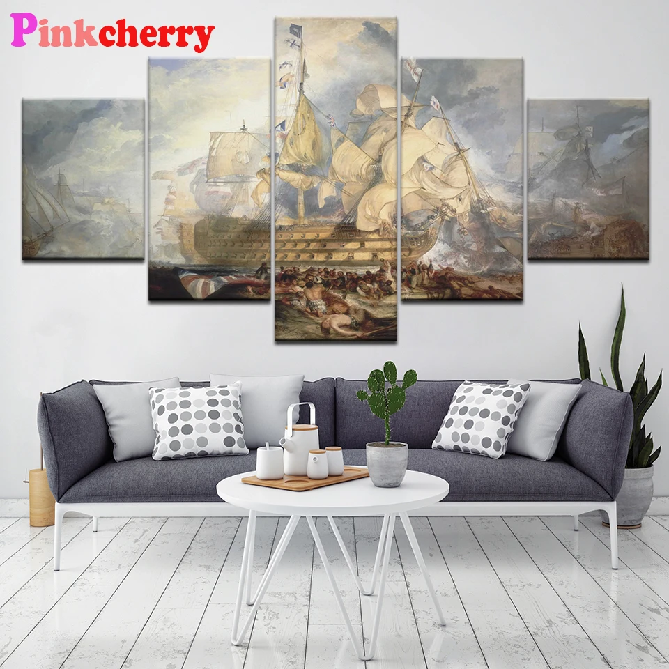 

5d diy diamond painting Battle of Trafalgar British Royal mosaic full square/round Diamond Embroidery 5 pcs Romantic room decor,