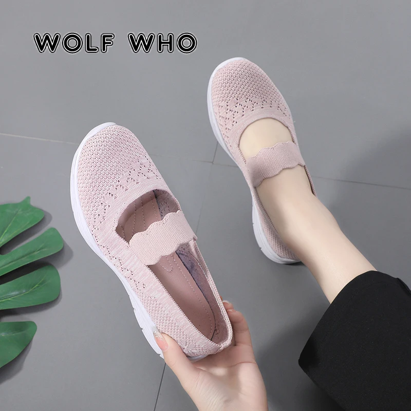 

2021 Hot Sale Women's Summer Footwear Light Slip on Spring Comfort Shoes Fashion Breathable Women Casual Sneakers Air Mesh BA40
