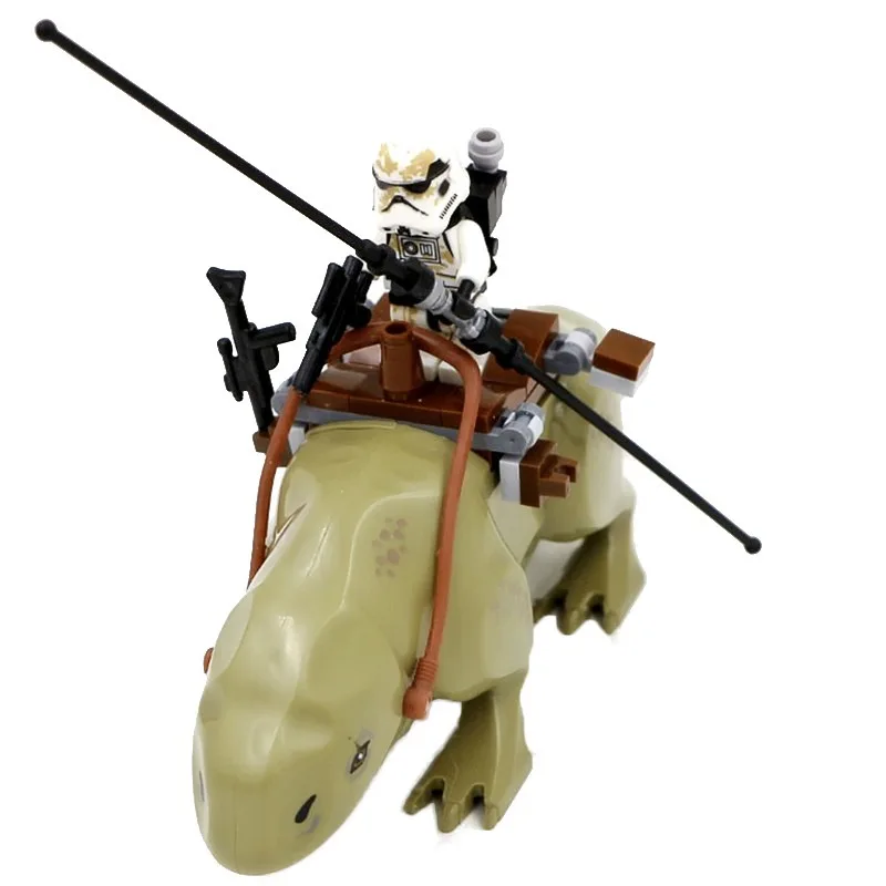 Rancor Planet кубики на тему фильмов модель мультфильм игрушки Дети Dewback совместим с