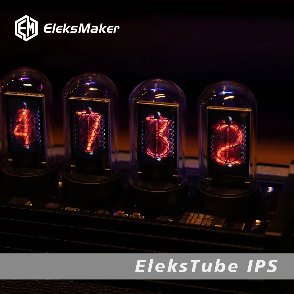 Elekstube IPS 6-битный Комплект времени электронный Lps светящийся Nixie трубка часы