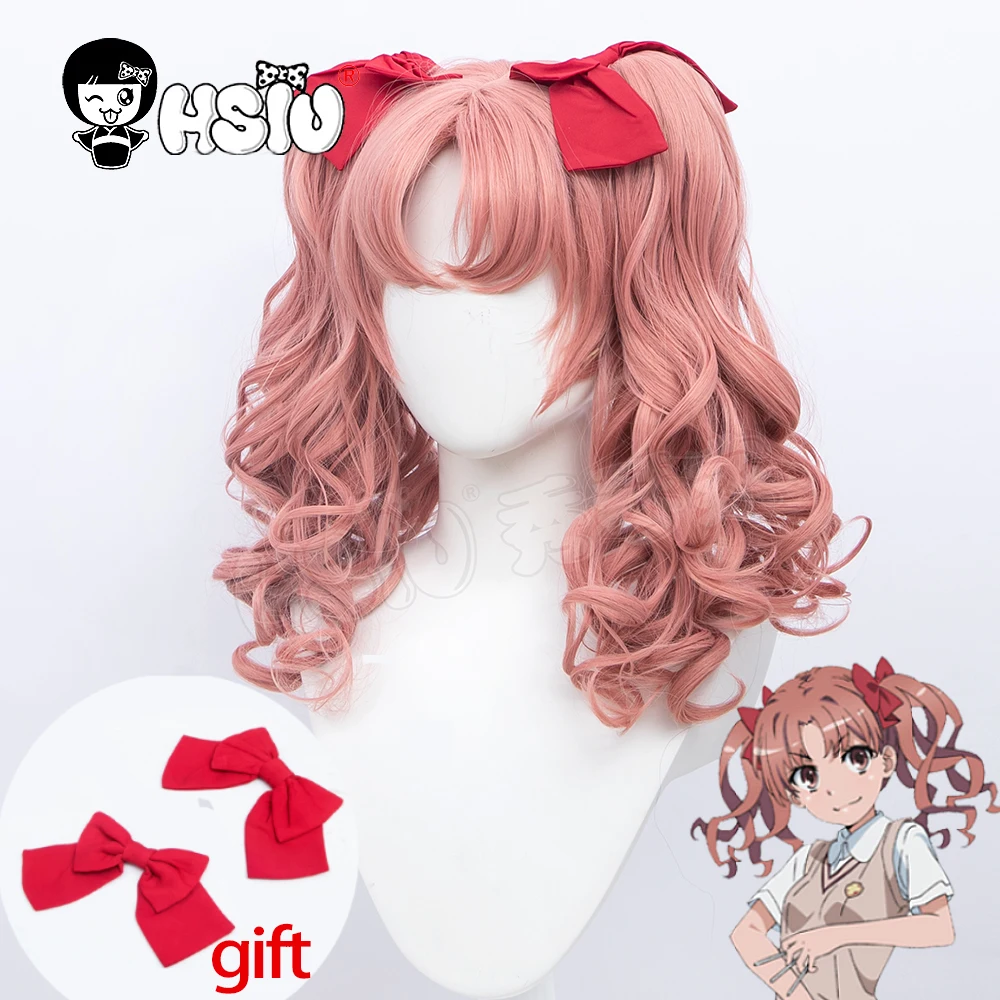 

「HSIU Brand」Shirai Kuroko wig Anime Toaru Kagaku No Railgun Cosplay short hair Fiber synthetic wig+free wig cap+free Bowknot