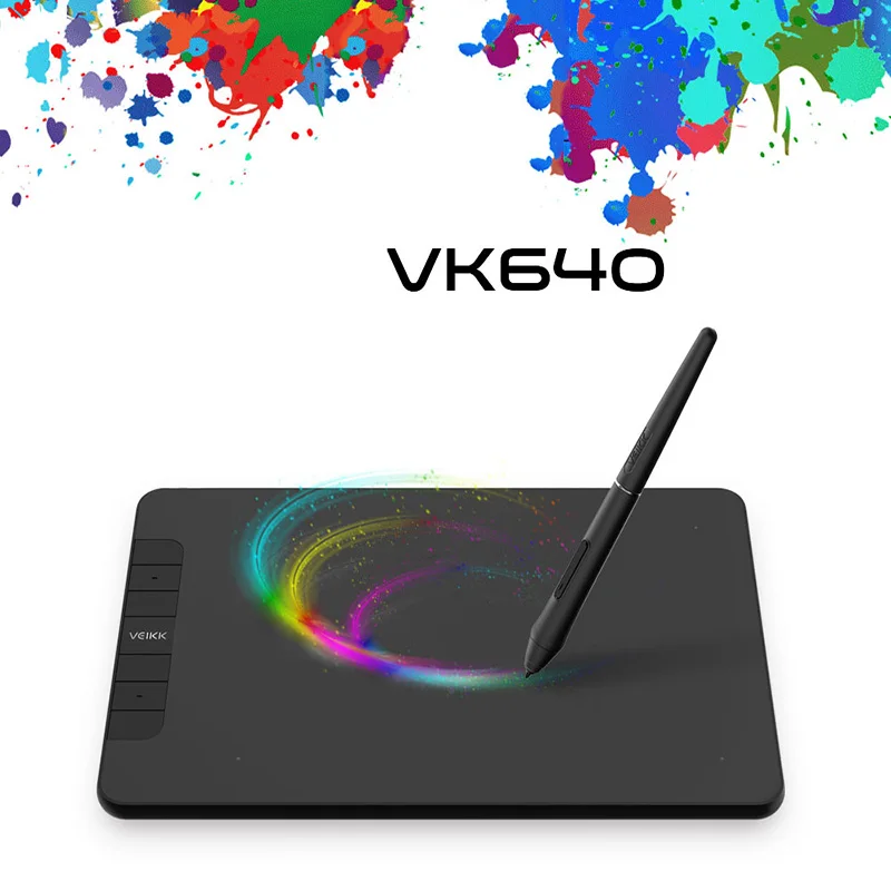 

VEIKK VK640 6 x 4 inch OSU Professional Tablet Digital Drawing Writing Pad Graphic Pen Tablet with Battery-Free Pen 8192 Levels