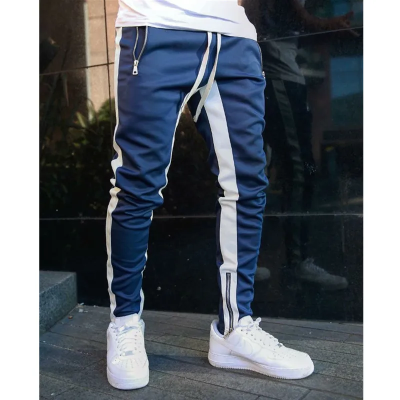 Мужские повседневные брюки для пробежек узкие карандаш мужская спортивная