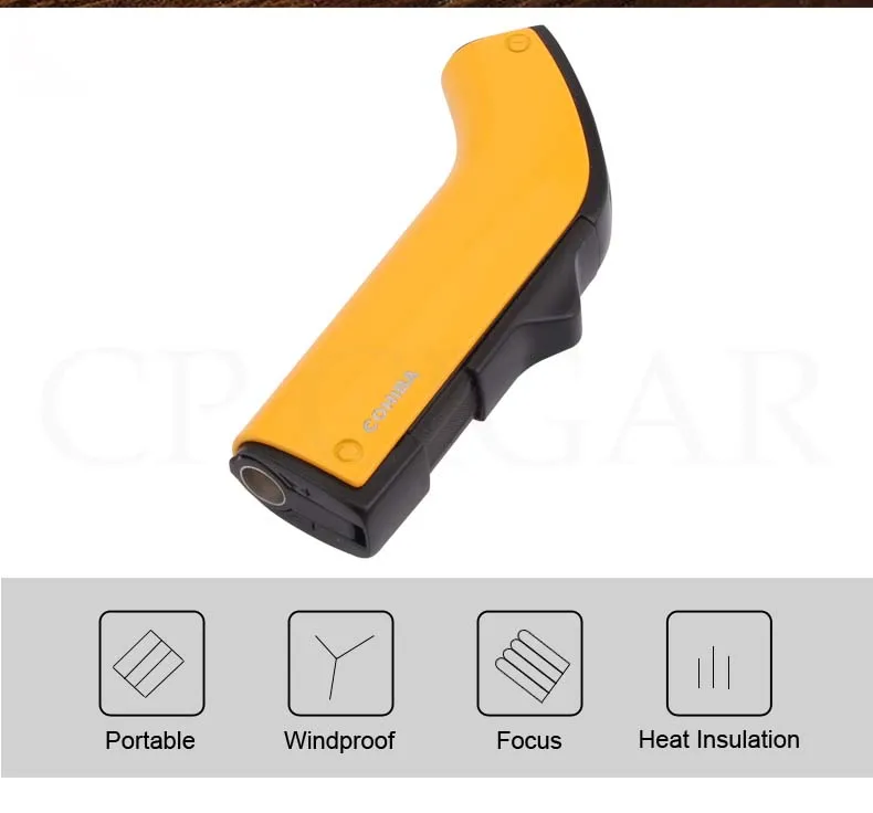 COHIBA зажигалка ручной стиль одиночный струйный фонарь Зажигалка для сигар ветрозащитная многоразовая настольная зажигалка с подарочной коробкой