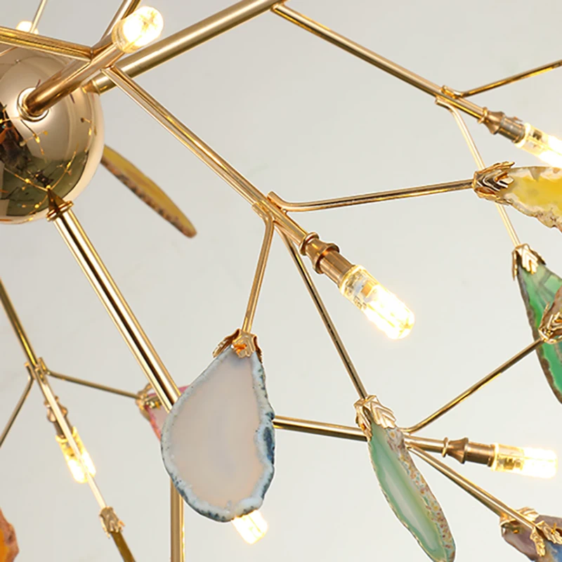 Люстра Светодиодная в американском стиле креативная лампа виде ветки с