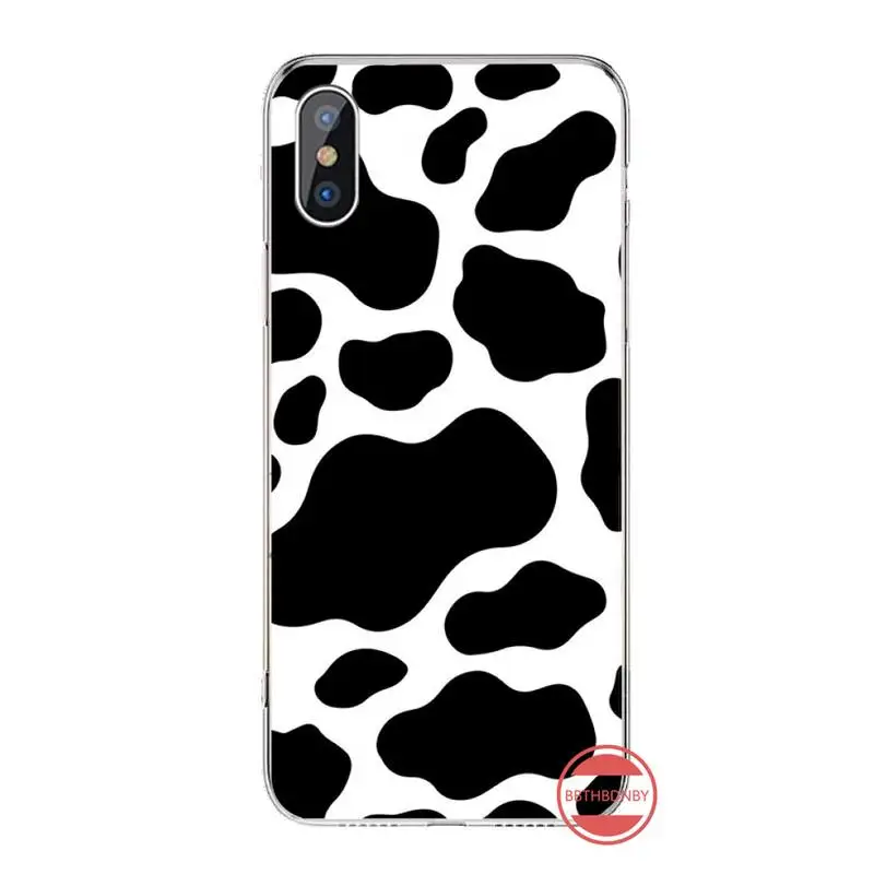 

Cow spots Black white pattern Phone Case For iphone 12 5 5s 5c se 6 6s 7 8 plus x xs xr 11 pro max