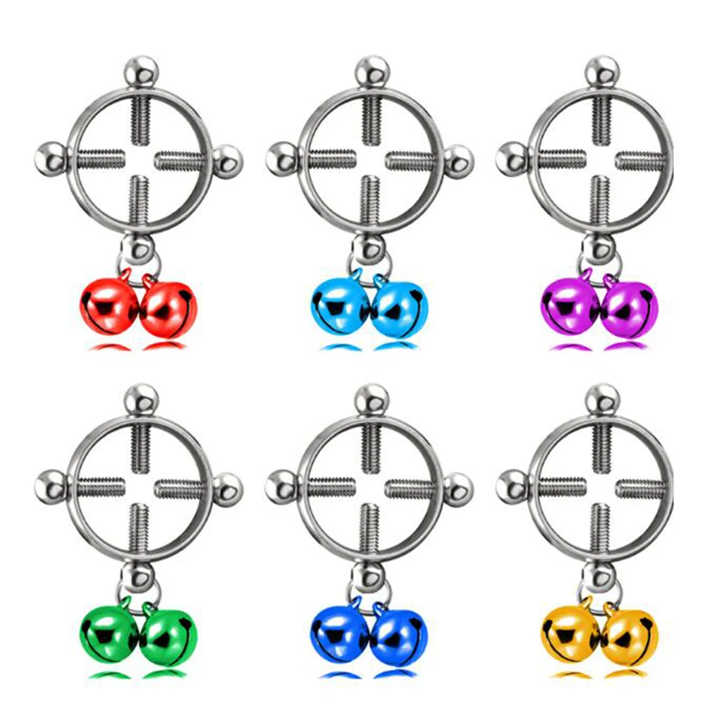 Поддельный пирсинг для соска зажимы сосков Щит кольцо ювелирные изделия НЕ