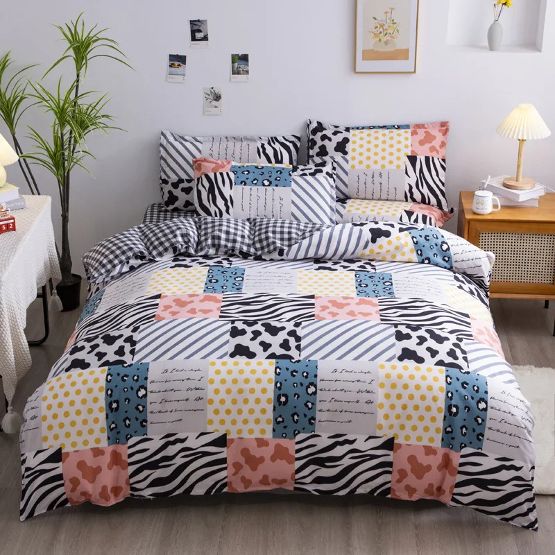 

Bedding Aloe Cotton Four-piece Set of Student Dormitory Three-piece Set Queen Size Bedding Set Bedding Set Luxury