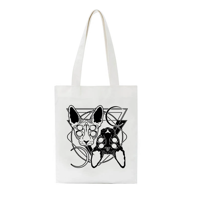 

Anime High Quality Large Capacity Practical Articles Receive Bag Gothic Ins Style Aesthetic Tote Canvas Women Female Shopper Bag