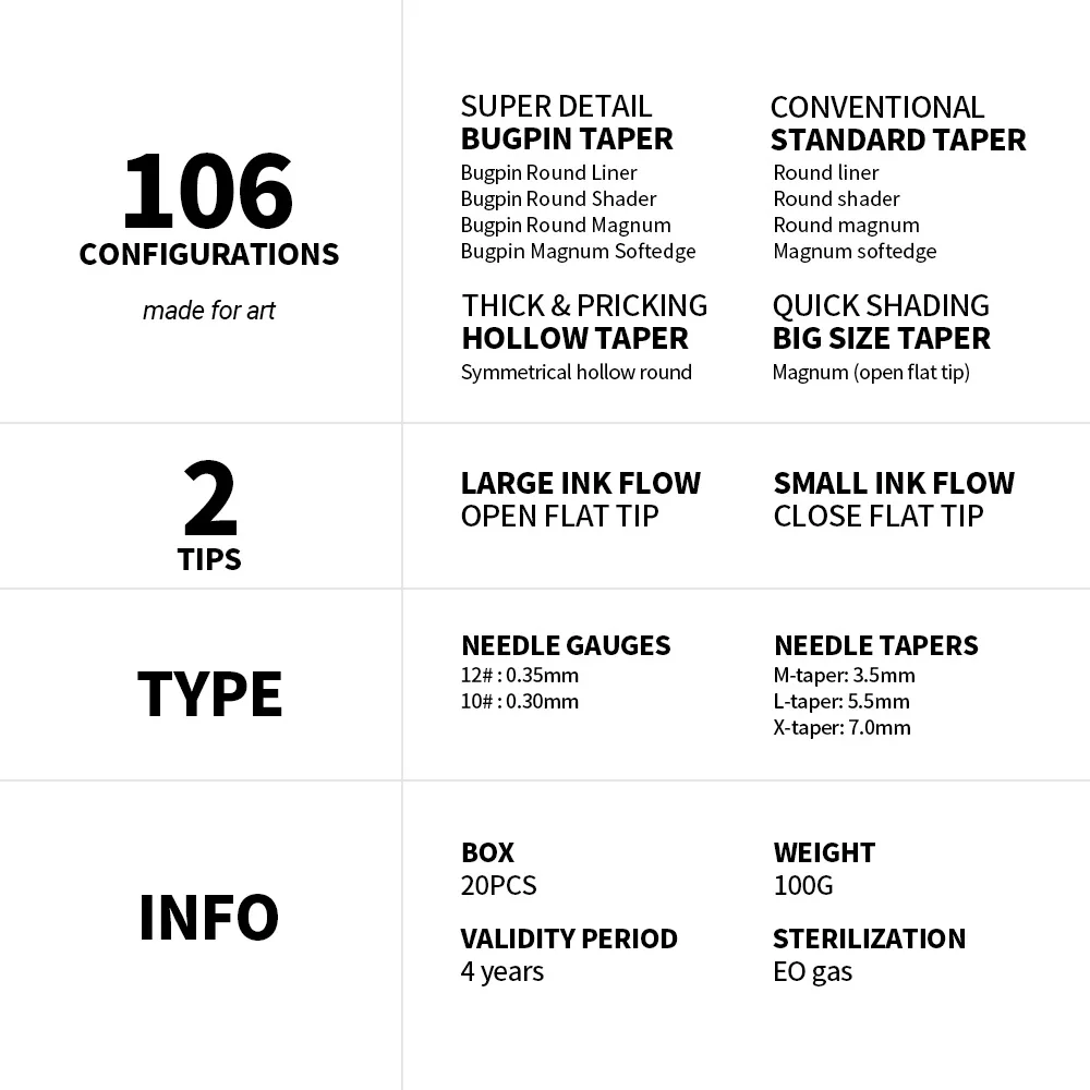 

1PCS RHEIN Tattoo Accessories Needle Cartridge Tattoo Needles Disposable Tattoo Needle Eyebrow equipment Tattoo suppliesTattoos