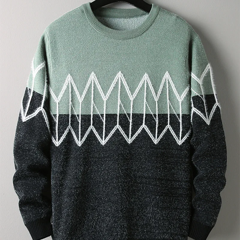 Новинка мужской свитер Лидер продаж осенний с воротником модная Удлиненная