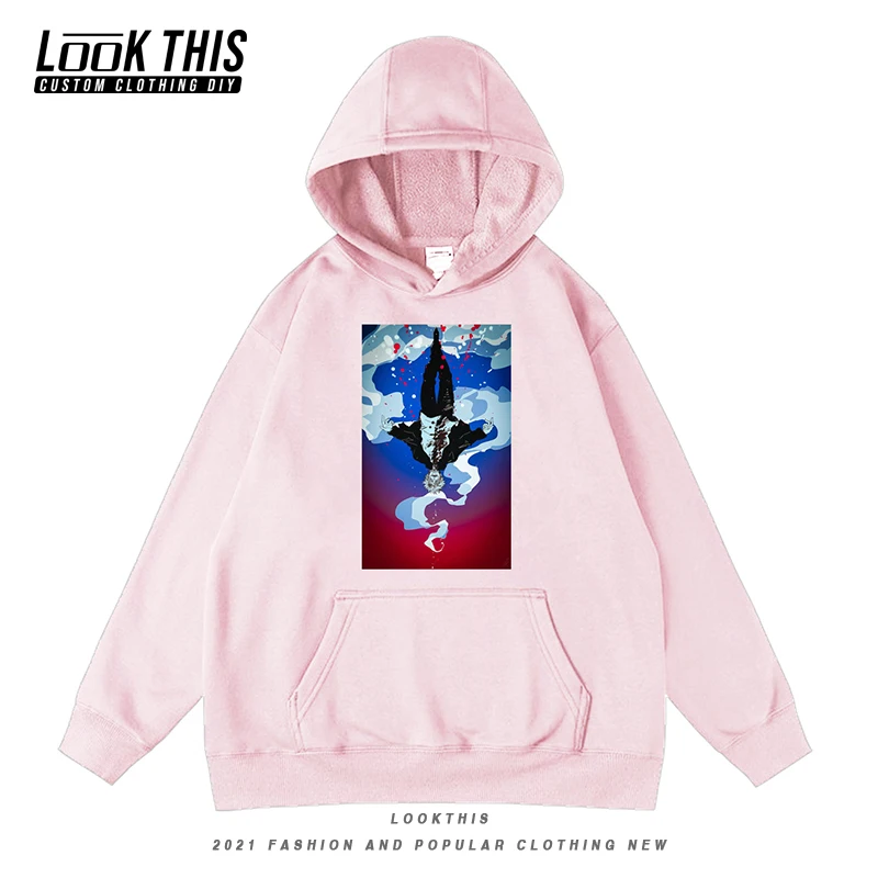 

Harajuku Anime Jujutsu Kaisen Printed Unisex Casual Pullover Hooded Hoody Oversized Sweatshirt Tops New Cool Men Boys Hoodie