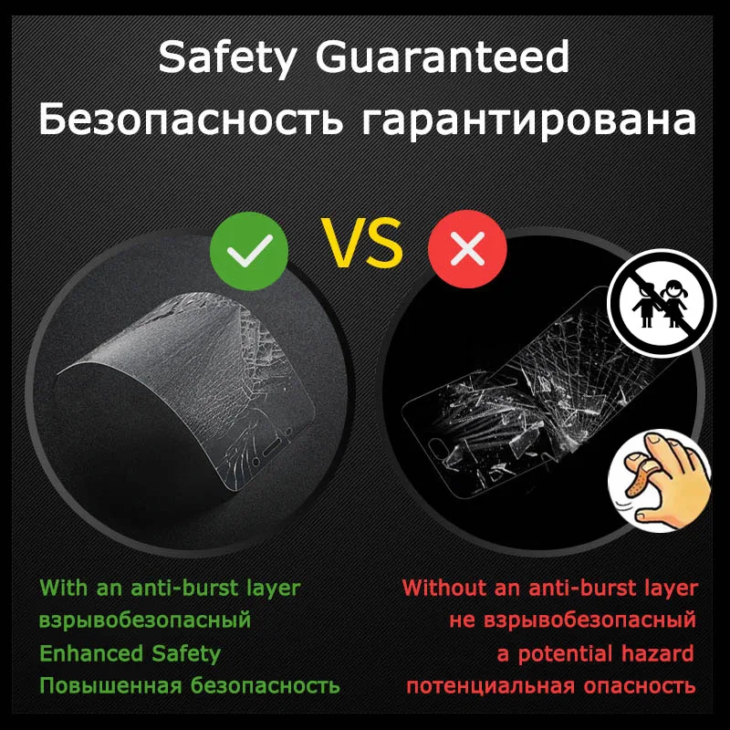 Защитное стекло для Fly Life Mega 2 шт.