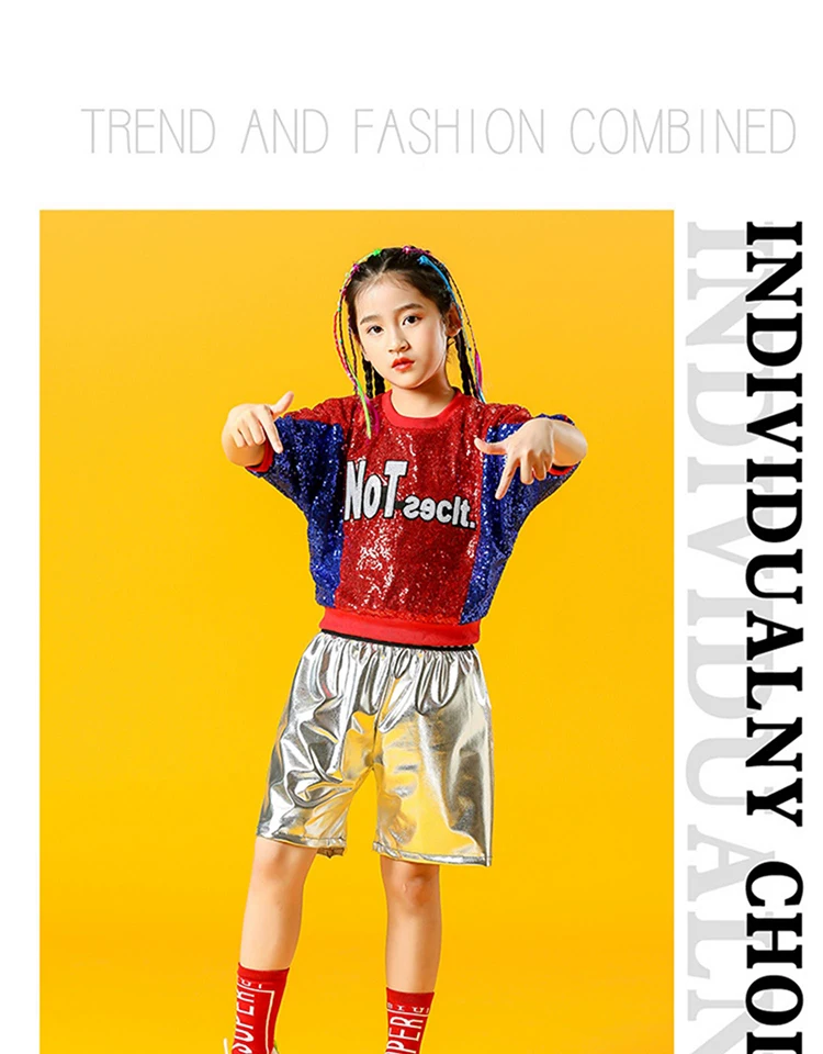 Детские костюмы для джазовых танцев в стиле хип хоп модная крутая уличная