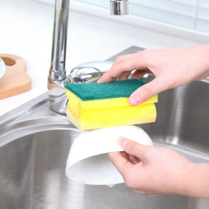 Бытовая кухонная ткань для мытья посуды волшебный скраб очистки нано i образная