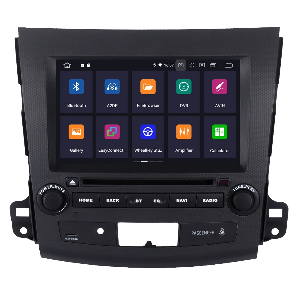 Автомагнитола RoverOne для Mitsubishi Outlander XL мультимедийный плеер с GPS навигацией DVD Android 9