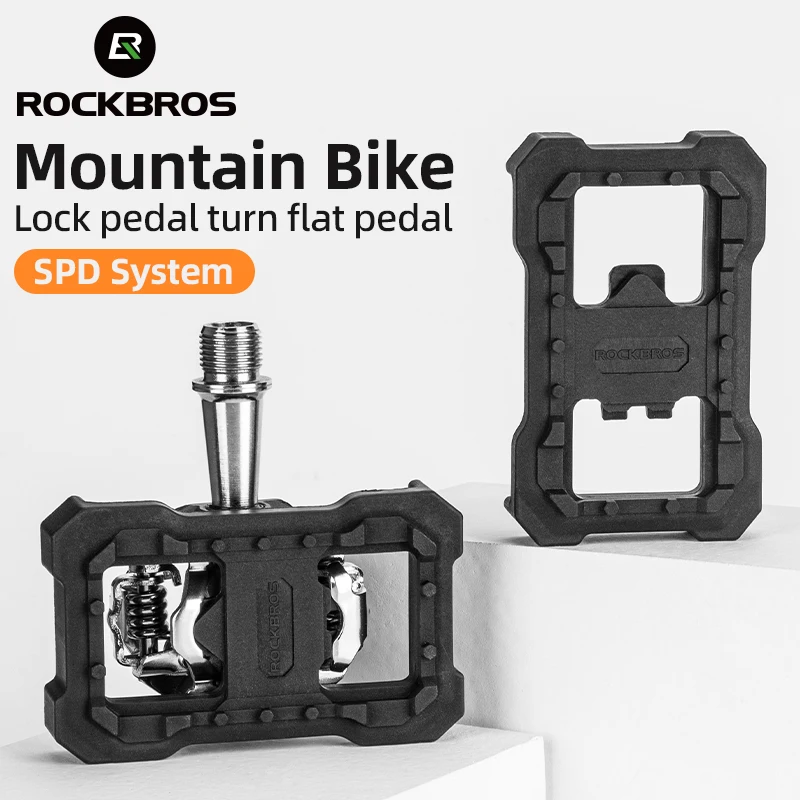 

ROCKBROS Flat pedal adapter Clipless Platform Adapter Pedal for Shimano SPD Speedplay Cycling Pedal Convert Bicycle Pedals