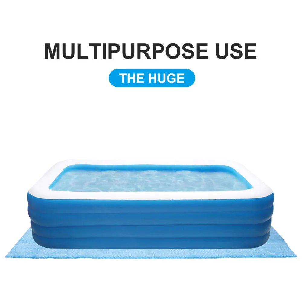 

1pc 200x120cm Swimming Pool Cover Waterproof Outdoor Pool Bubble Cover Heat Preservation Cover