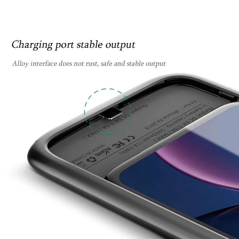 4800 мАч/5000 мАч портативный внешний аккумулятор чехол Внешнее зарядное устройство