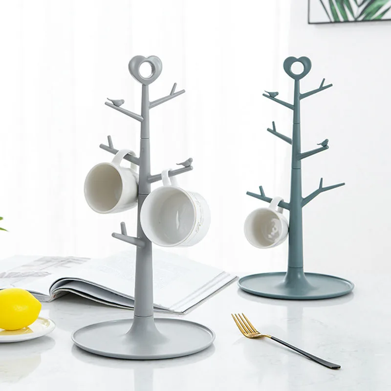 

Creative Branch Cup Holder Jewelry Organizer Kitchen Storage Shelf Eco Friendly Display Stand Necklace Earrings Storage Rack