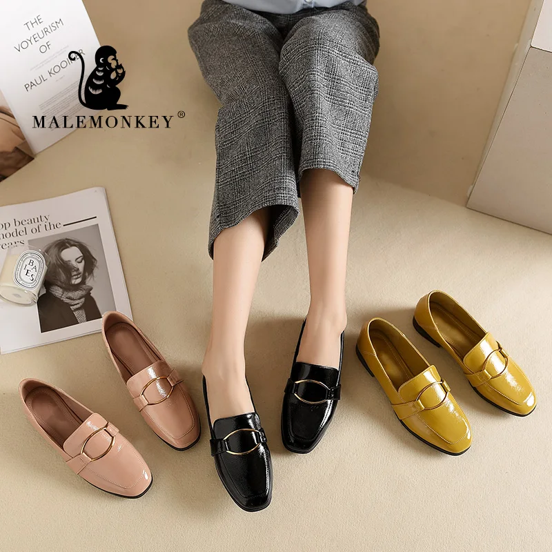 Женские повседневные Лоферы MALEMONKEY удобные лоферы на мягкой плоской подошве