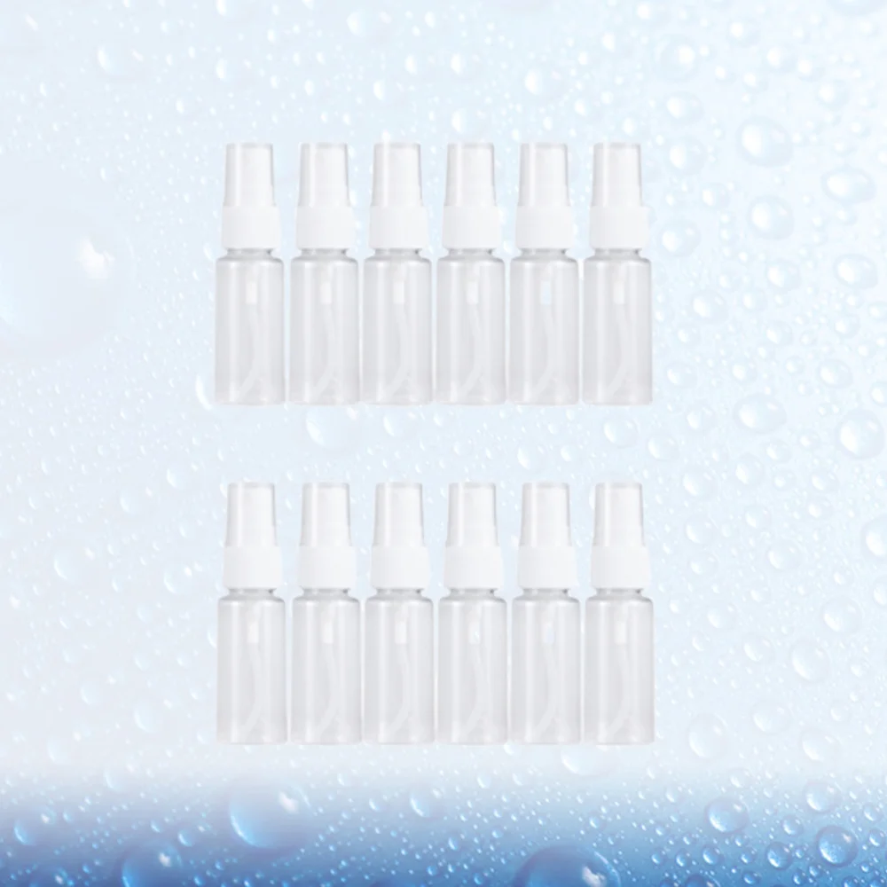 

12Pcs 20ml Transparent Spray Bottle Makeup Perfume Bottles Press Pump Bottle Subpackaging Travel Bottles