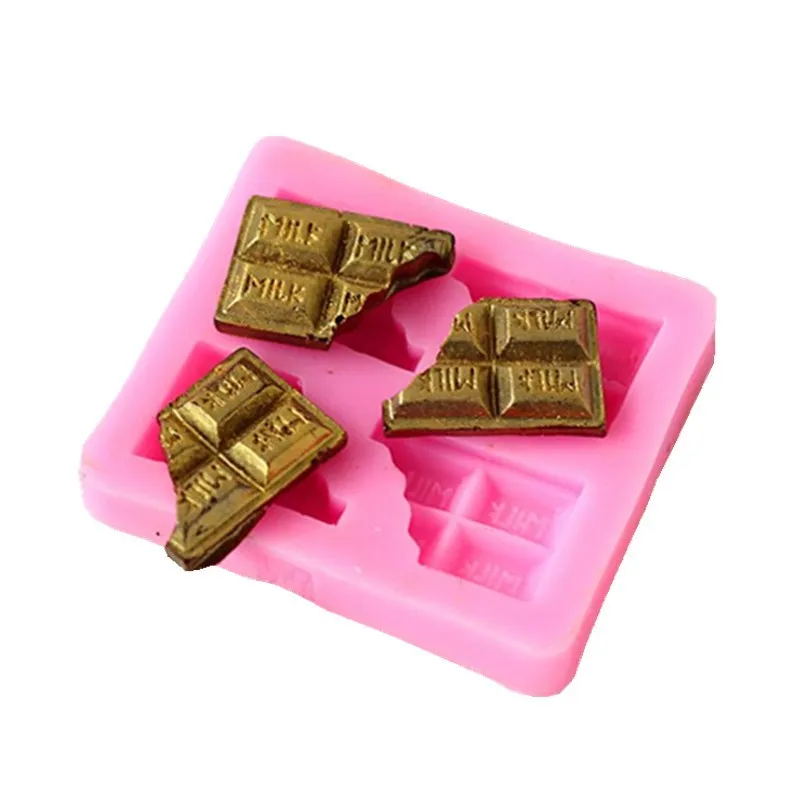 

Bitten chocolate silicone mold fondant silicone mold cake decoration mold handmade soap car aroma plaster mold