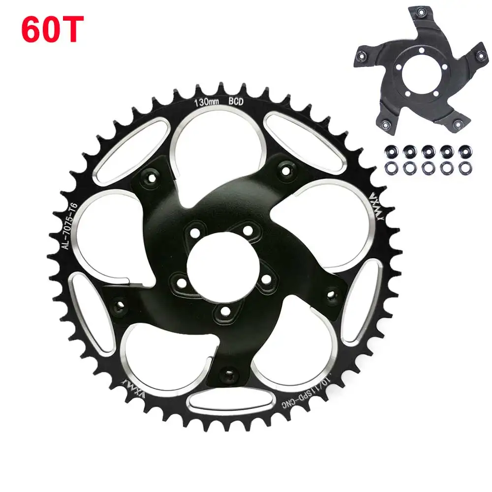

VXM Chainring Set 50T-60T Narrow Wide Bicycle Chain Wheel for Bafang BBSHD BBS03 Chain Ring Spider Adaptor