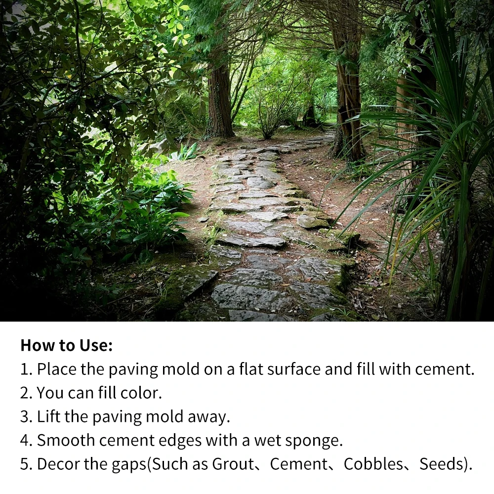 Форма для мощения форма создания кирпичной дороги сделай сам лужайки бетона сада