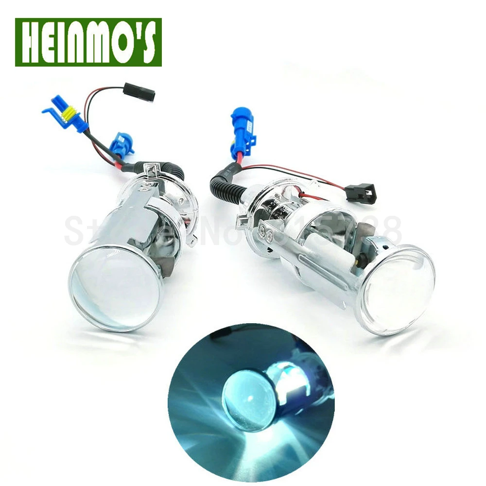 12V 35W H4 Bi xenon объектив Автомобильный источник света HID hid комплект дальний свет 6000K