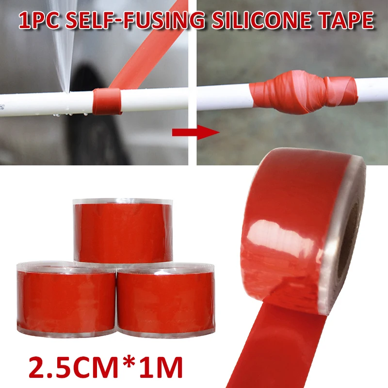 

Самоклеящаяся силиконовая лента, 2,5 см х 1 м, 1 шт.