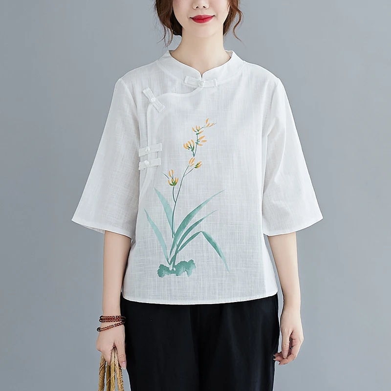 Хлопковый и льняной воротник с изображением литературы искусства осень |