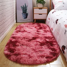 RULDGEE Ellipse Rug Simple Modern Oval Tie-dye Carpet Home Bedside Bedroom Alfombra Thickened Rectangular Cute Gradient Mat RULDGEE Ellipse Rug Simple Modern Oval Tie-dye Carpet Home Bedside Bedroom Alfombra Thickened Rectangular Cute Gradient Mat