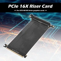 pci express 16x flexible cable card high speed extension port adapter riser card 1 slot pcie x16 riser for 1u 2u 3u mining miner
