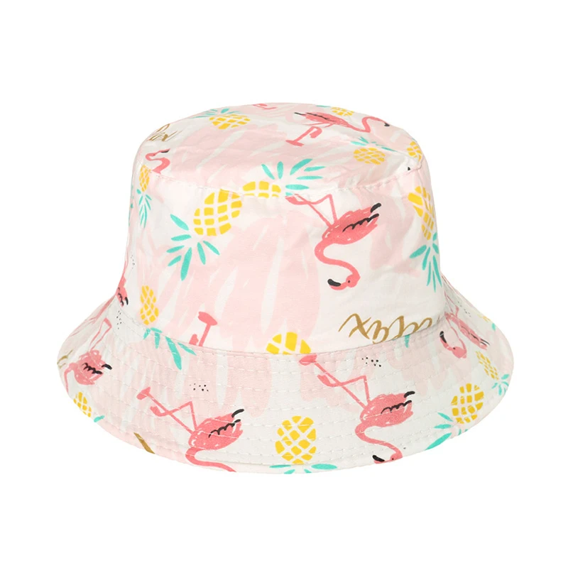 Панама хлопковая для мальчиков и девочек шляпа от солнца с принтом единорога