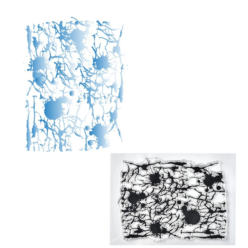 Брызги фон прозрачные штампы 2019 резиновая Прозрачная силиконовая печать для DIY