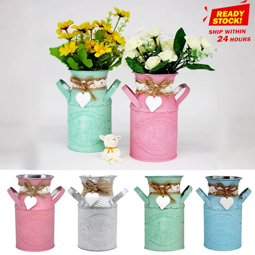 Винтажный Железный цветочный горшок в французском стиле настенный сделай сам