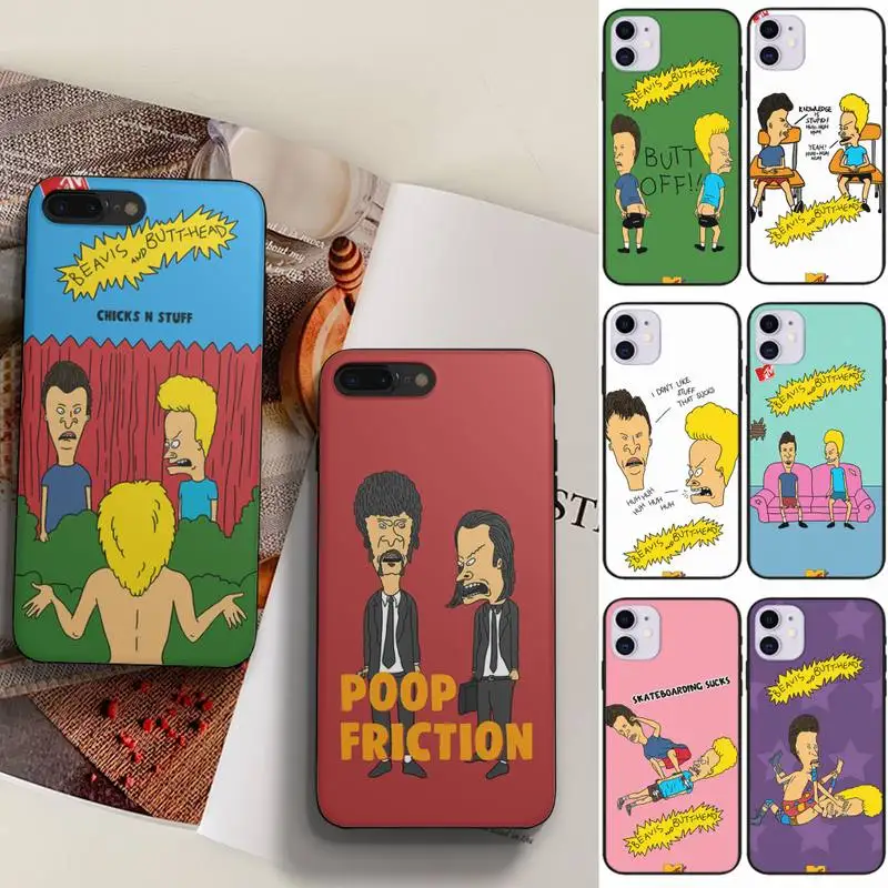 

Beavis And Butt-head Phone Case Fundas Shell Cover For Iphone 6 6s 7 8 Plus Xr X Xs 11 12 13 Mini Pro Max