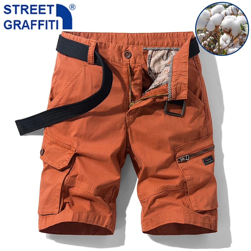 

2021 Men Summer New Tactical Cotton Cargo Shorts Men Casual Breeches Bermuda Shorts Men Fashion Pants Camouflage Beach Shorts