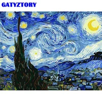 gatyztory painting by numbers handpainted diy gift 60x75cm framed abstract oil painting acrylic paint draw on canvas wall photo