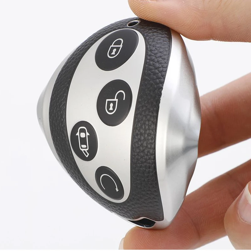 

TPU + Leather Car Key Case Cover Shell Fob For BYD Song Max Yuan S7 Qin 80 Accessories Car-Styling Holder Shell Keychain Protect