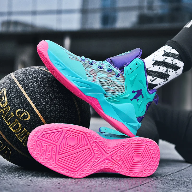 

New Hot Mens Basketball Shoes Outdoor Sport Sneakers Men Wear Rsistant Basketball Boots Breathable Athletic Walking Zapatillas