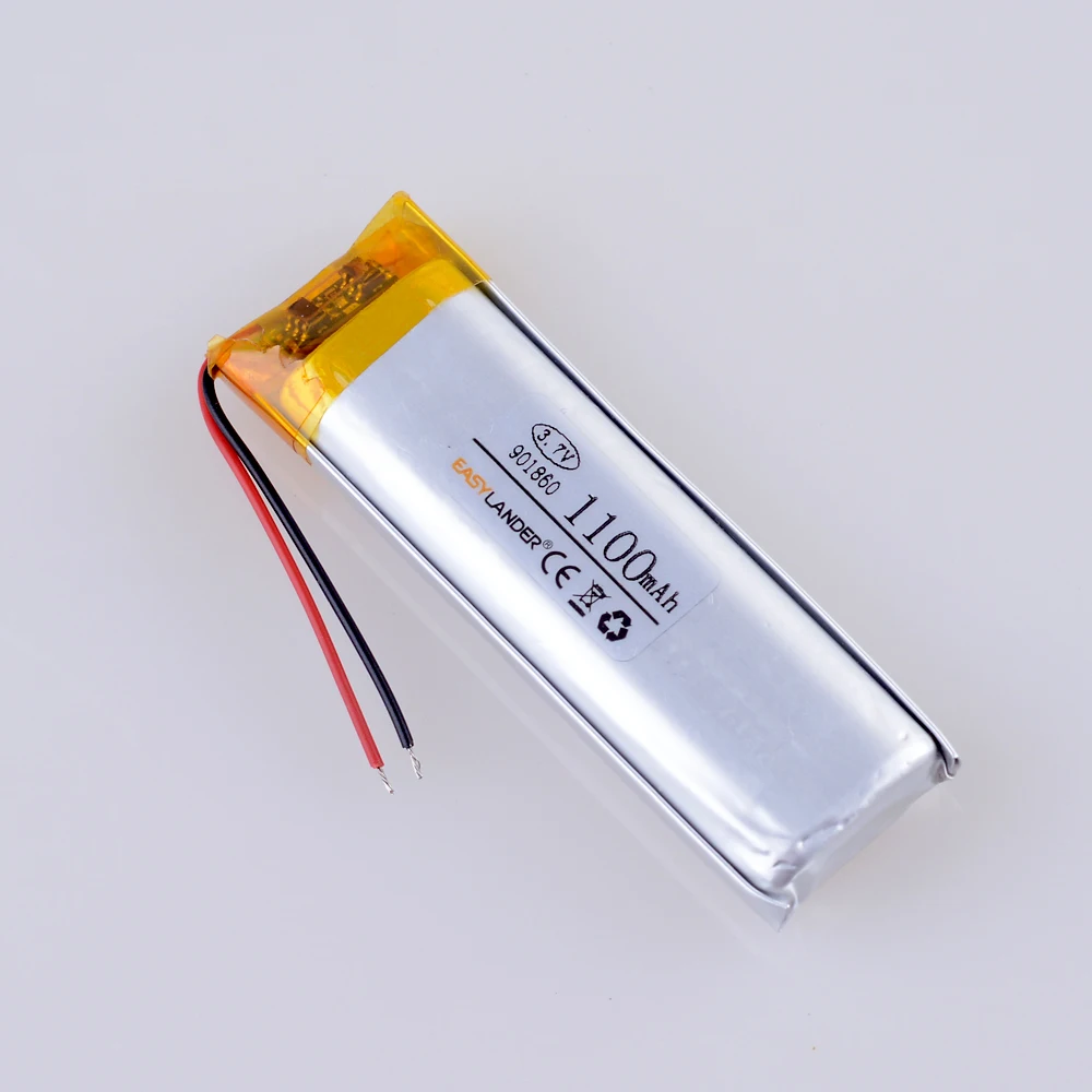 10 шт./лот 3 7 V 1100mAh 901860 литий-полимерный литий-ионный аккумулятор для bluetooth